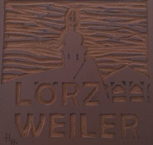 Linolschnitt von Lörzweiler